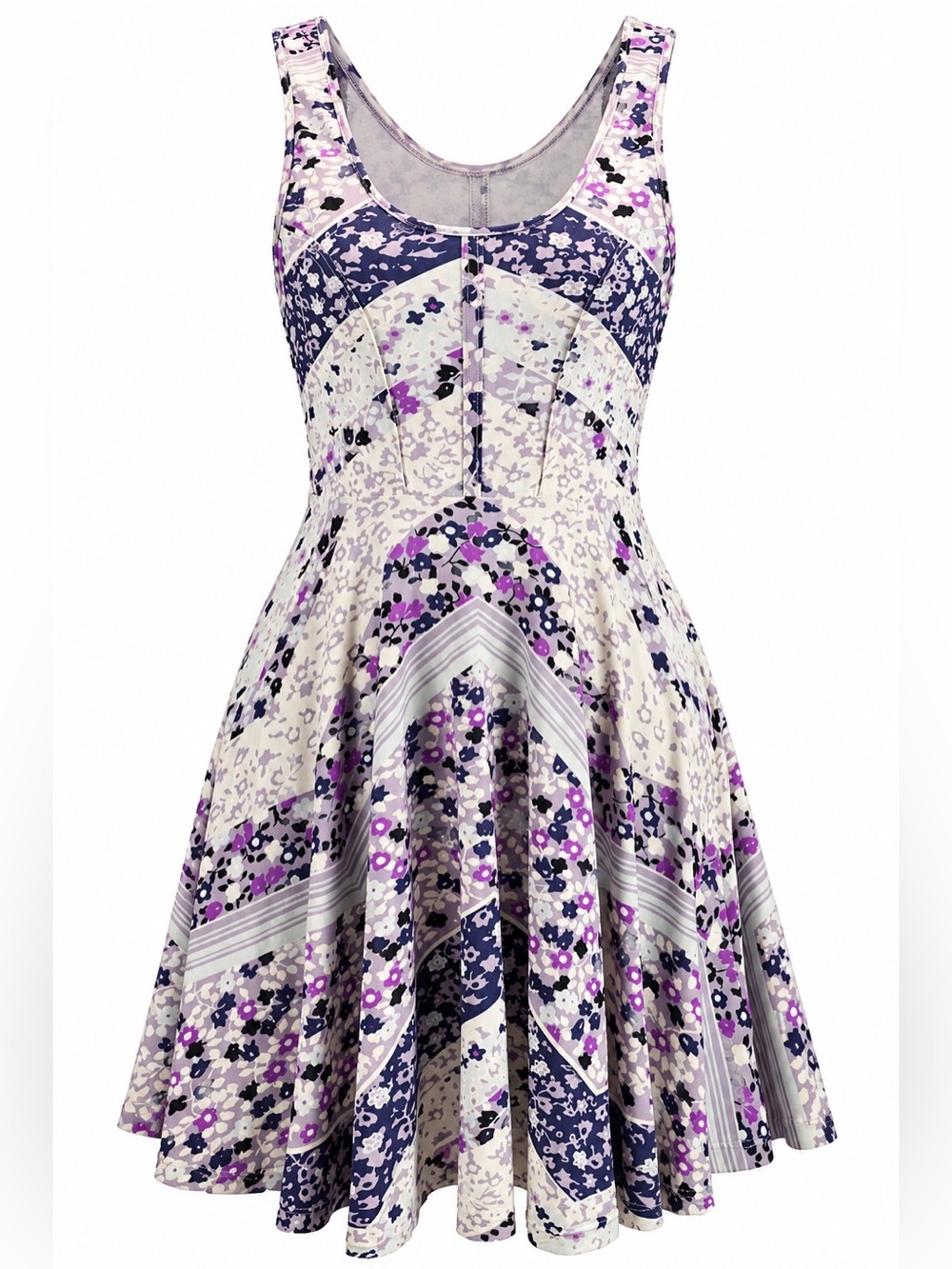 Free People Flirty Floral fit and flare tank dress, small